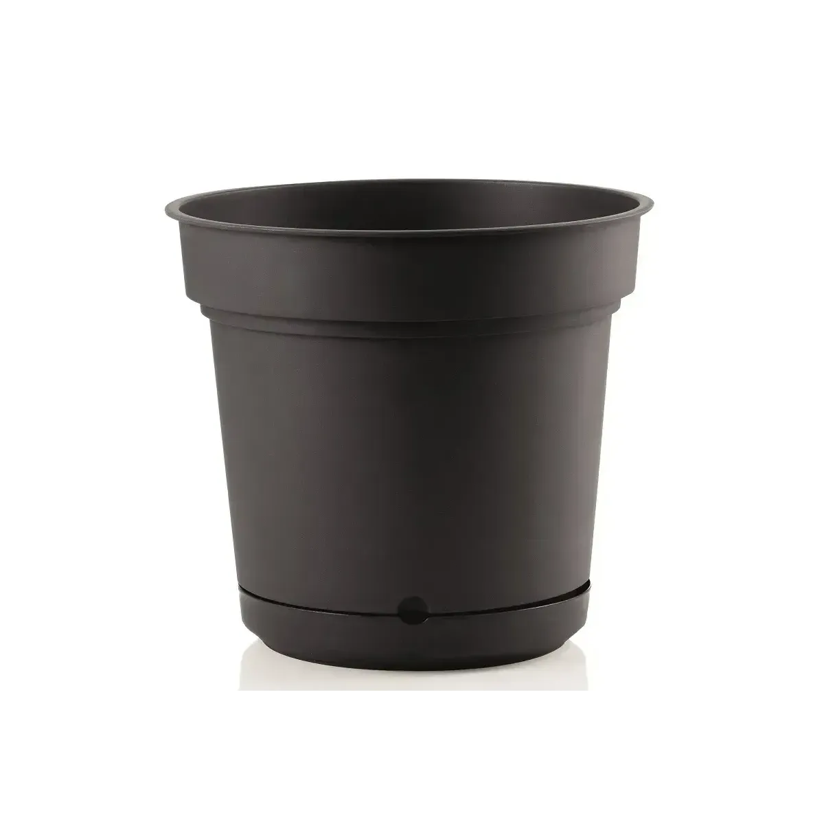 Vaso in plastica Hydral con sottovaso TERA