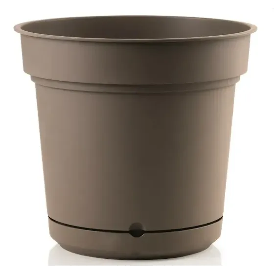 Vaso in plastica Hydral con sottovaso TERA