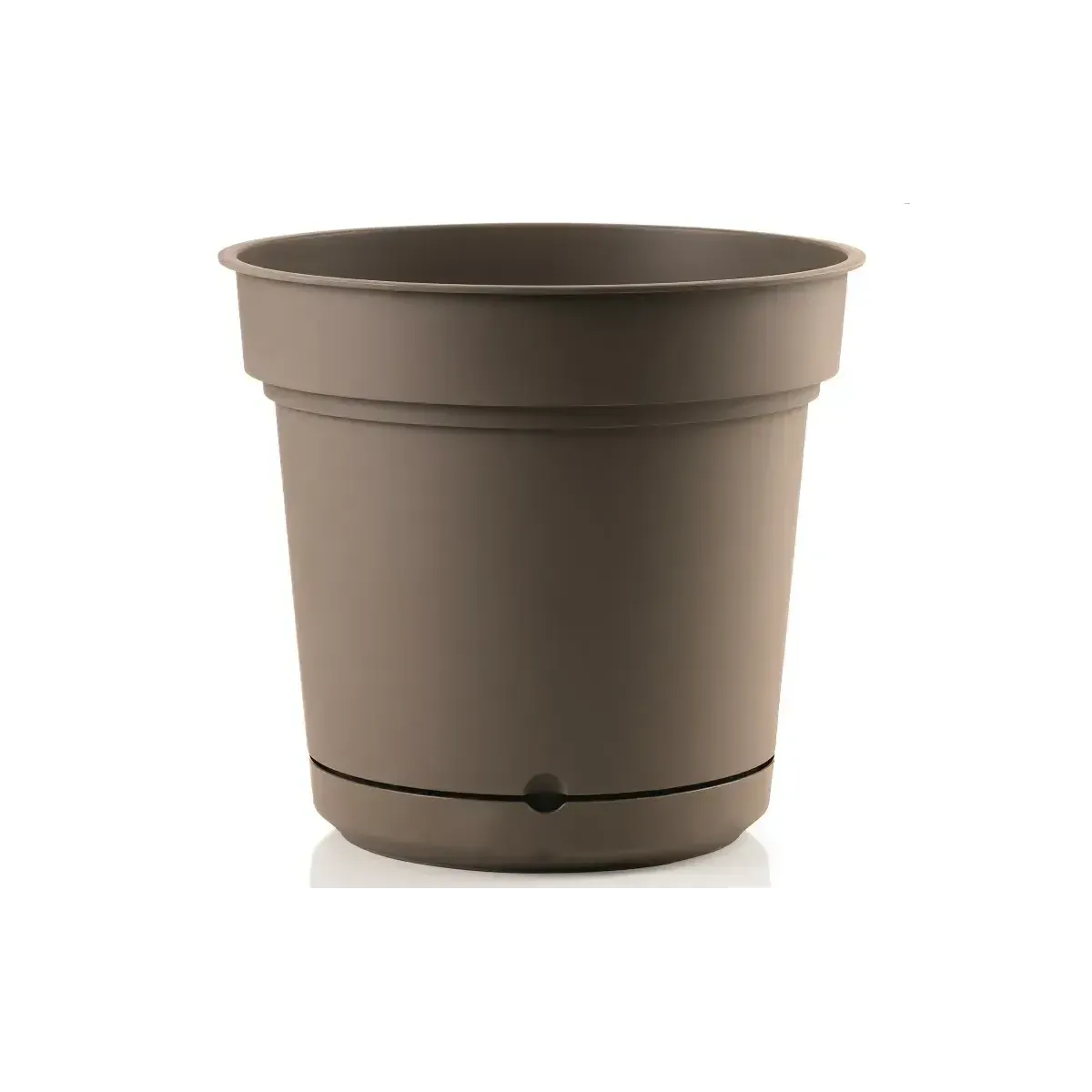 Vaso in plastica Hydral con sottovaso TERA