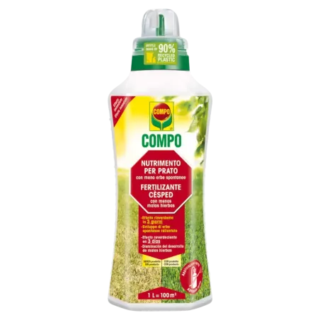 Concime prato con meno erbe spontanee COMPO