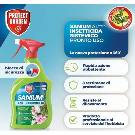 Anticocciniglia Pronto Uso SANIUM Protect Garden
