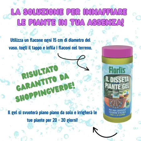Disseta Piante Gel - Riserva d'acqua FLORTIS