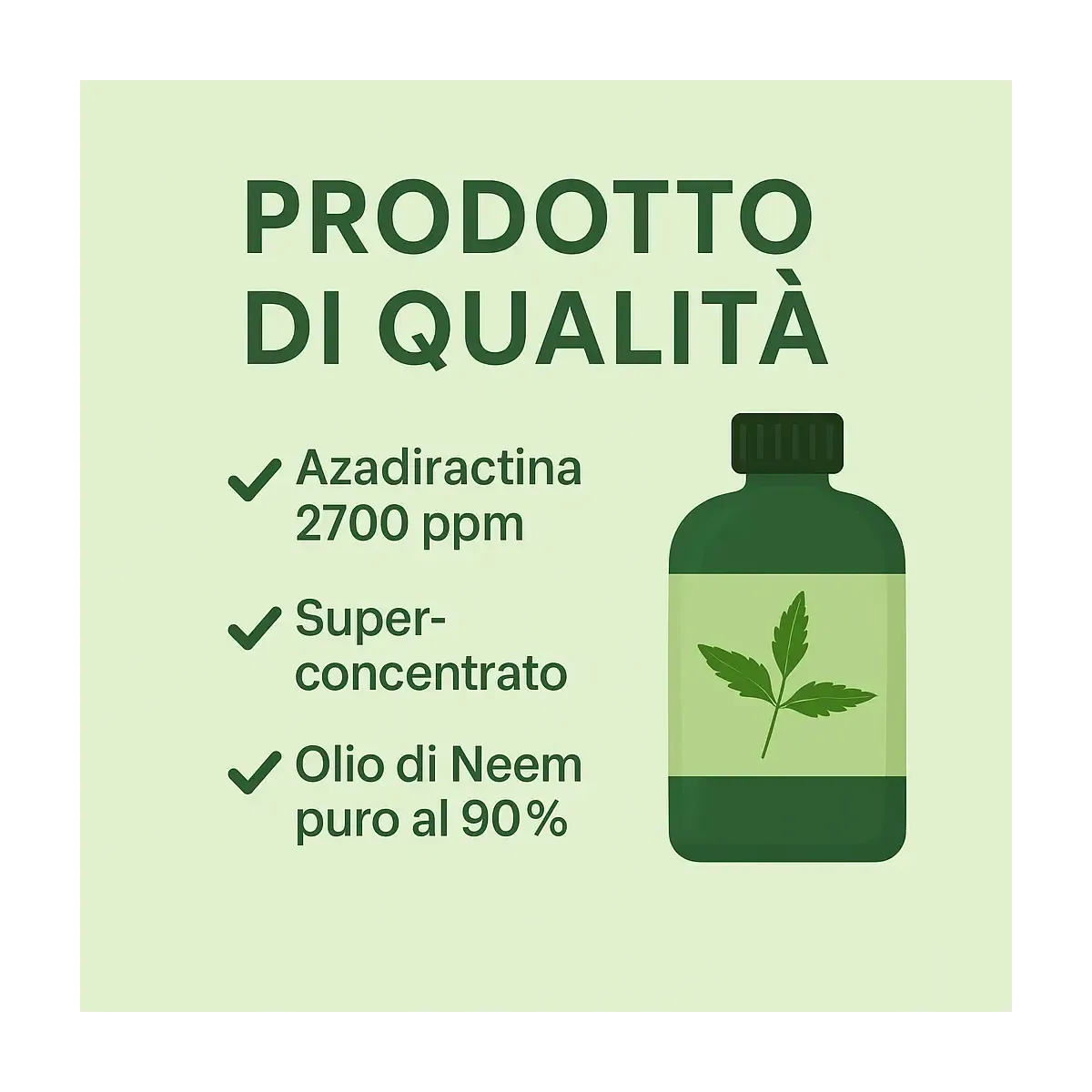 Olio di Neem SuperConcentrato FLORTIS - Insetticida Fungicida Naturale