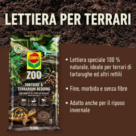 Lettiera per Tartarughe e Terrari COMPO ZOO