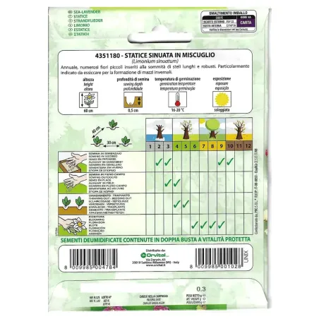 Semi di Statice Sinuata MIX FLORTIS