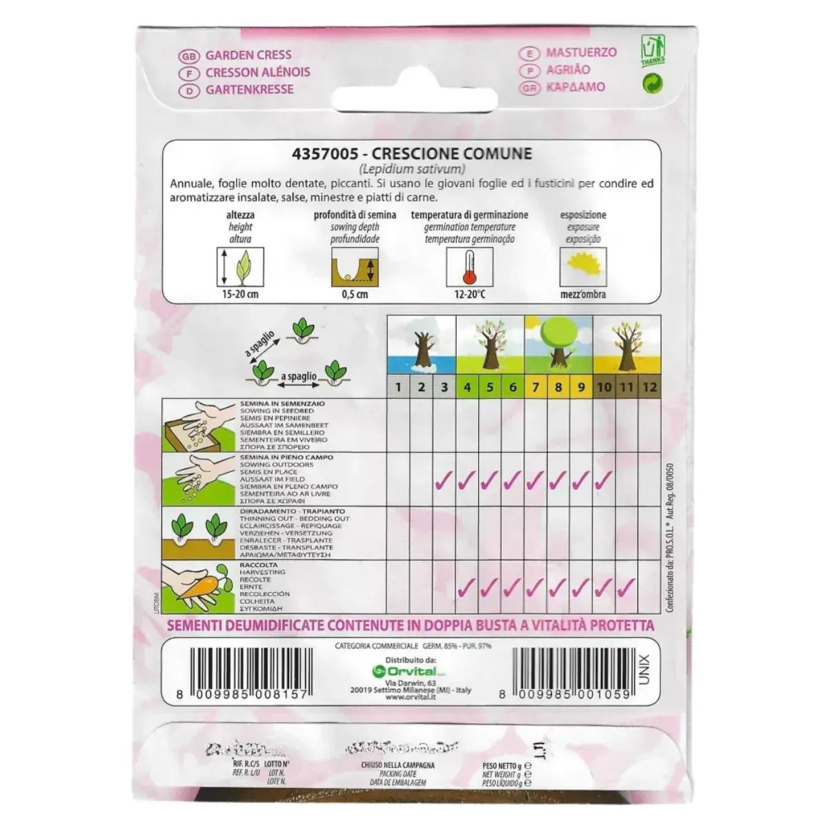 Semi di Crescione FLORTIS