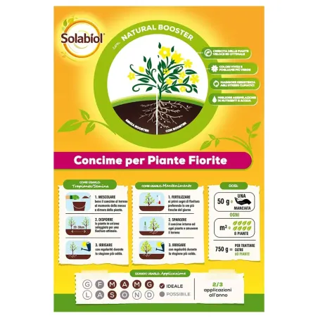 Concime per Piante Fiorite Granulare BIO SOLABIOL