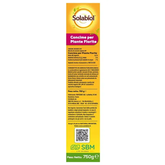 Concime per Piante Fiorite Granulare BIO SOLABIOL