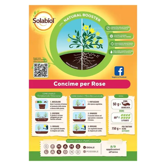 Concime per Rose Granulare BIO SOLABIOL