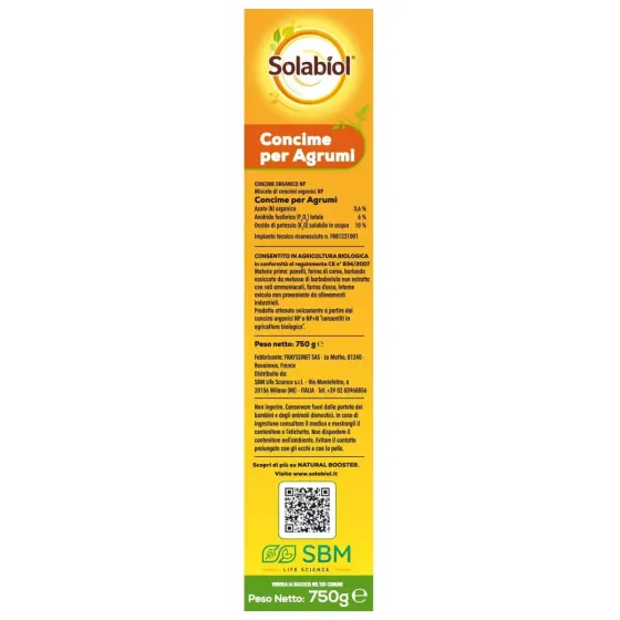 Concime per Agrumi Granulare BIO SOLABIOL