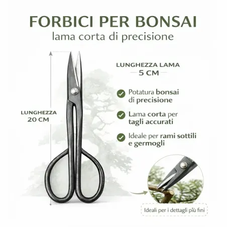 Forbice per bonsai lama 5 cm ORIENTAL