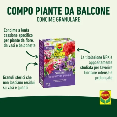 Concime per Piante da Balcone Lenta Cessione COMPO