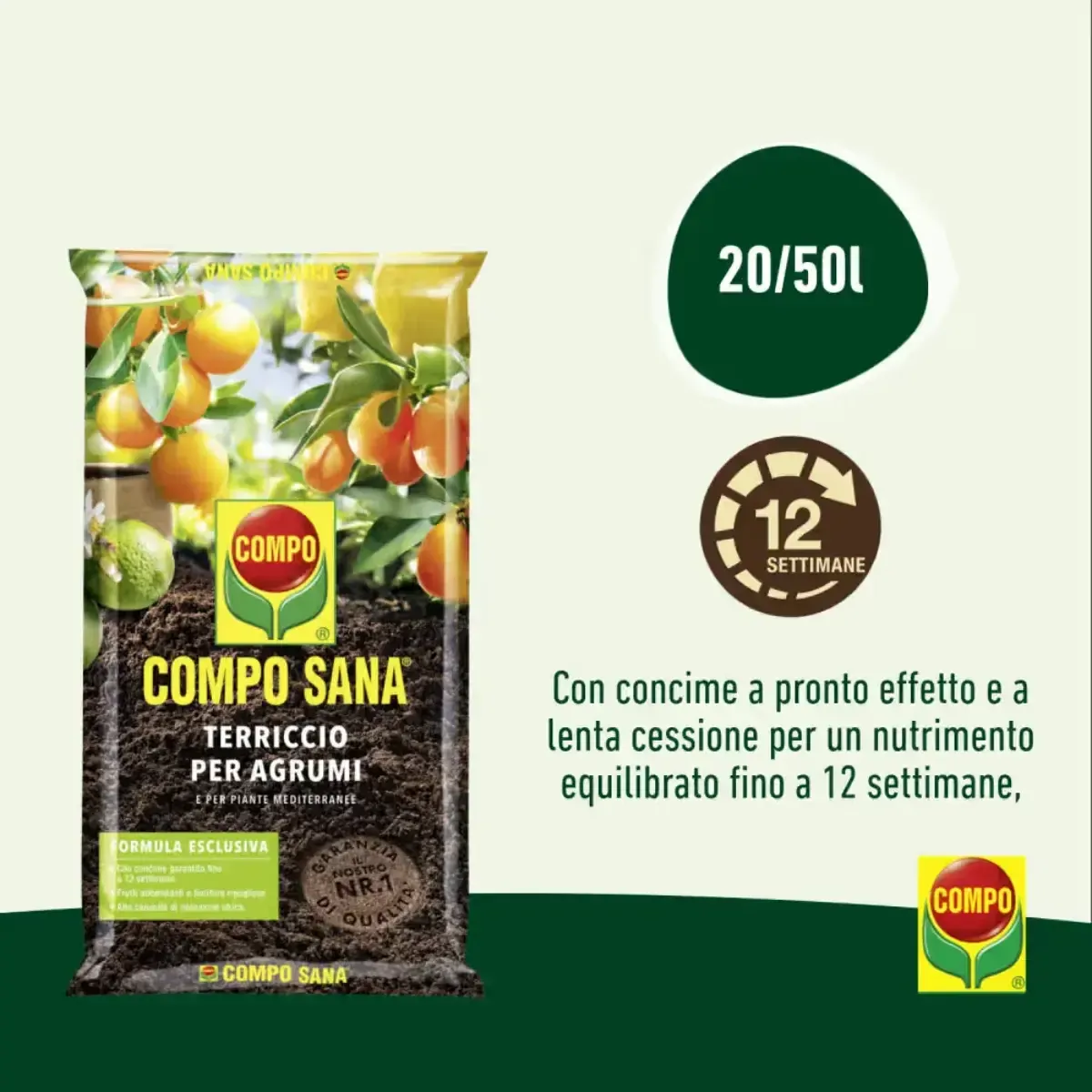 Terriccio per Agrumi e Mediterranee COMPO SANA