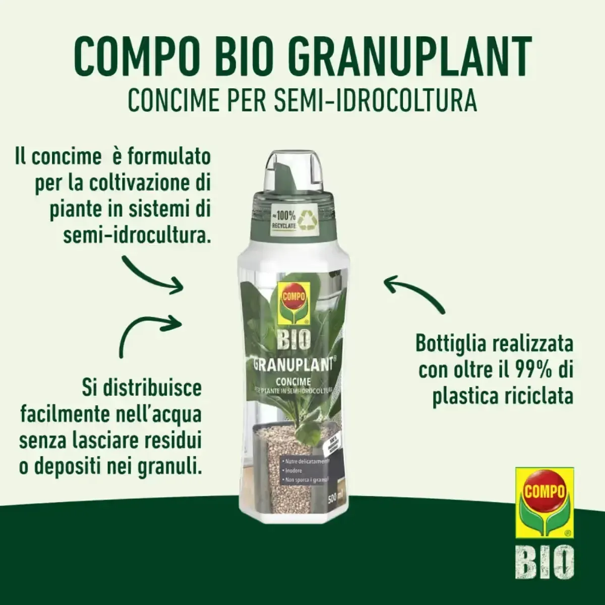 Concime per semi-idrocoltura GRANUPLANT COMPO