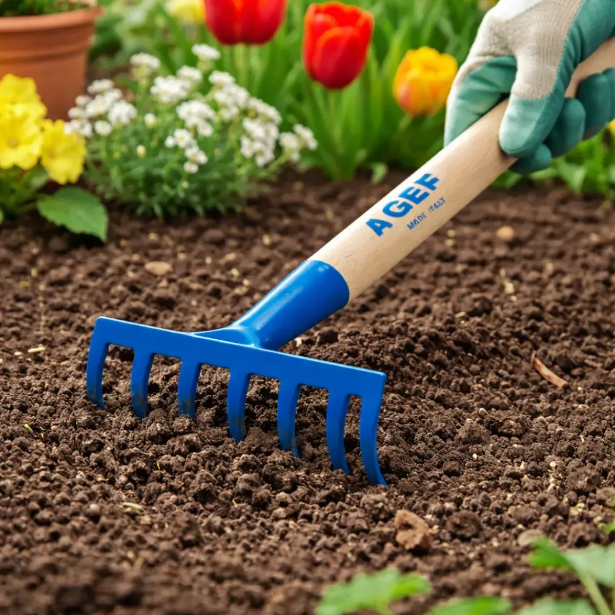 Rastrello Acciaio 6 Denti AGEF