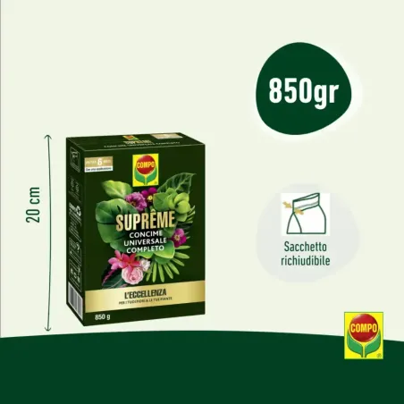 Concime granulare universale SUPREME 6 mesi COMPO