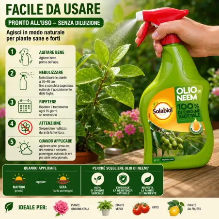 Olio di Neem Pronto Uso SOLABIOL