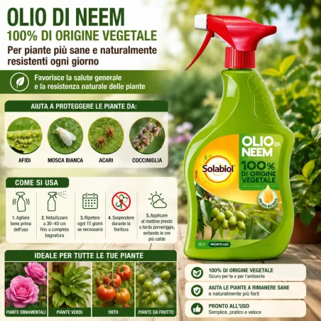 Olio di Neem Pronto Uso SOLABIOL
