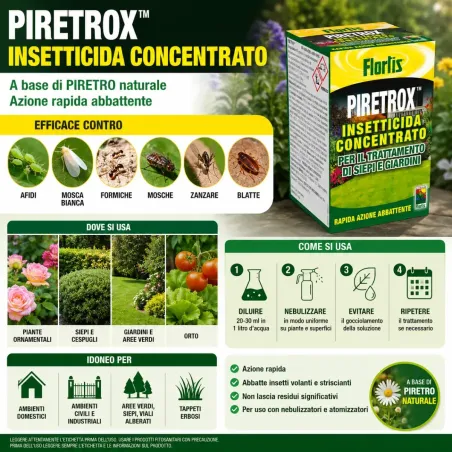 Insetticida Piretro Concentrato PIRETROX FLORTIS