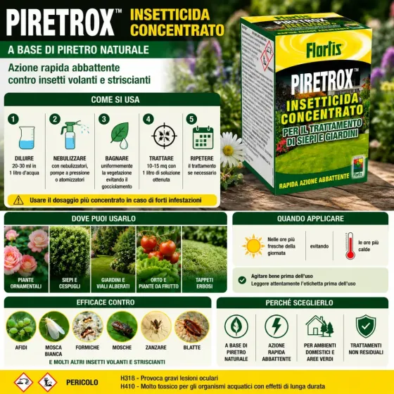 Insetticida Piretro Concentrato PIRETROX FLORTIS