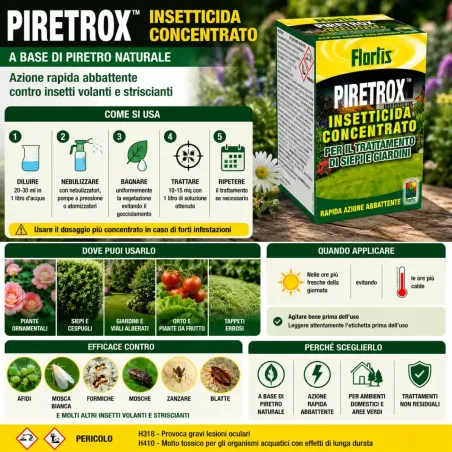 Insetticida Piretro Concentrato PIRETROX FLORTIS