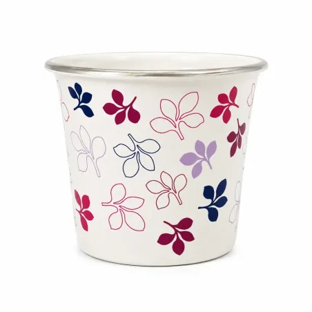 Coprivaso in Ceramica Purple Flowers - Facciolini