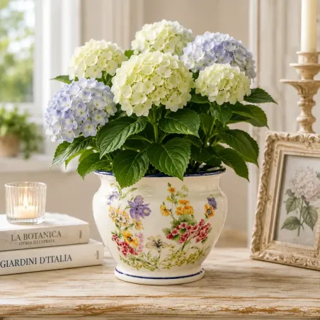 Coprivaso in Ceramica Armonie Floreali - Facciolini