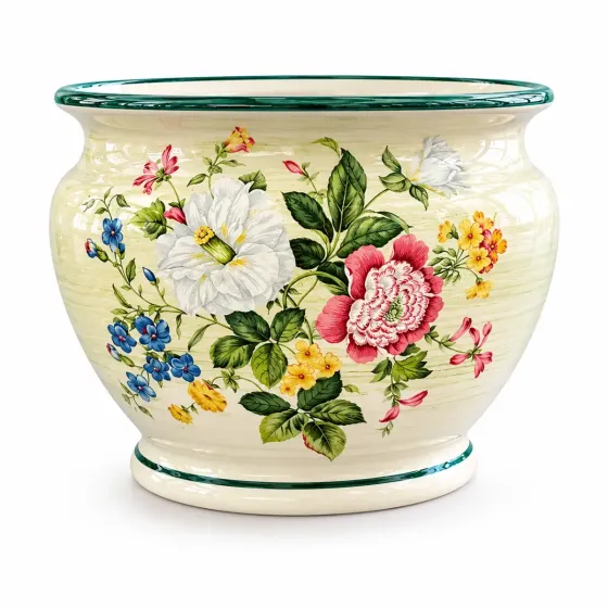 Coprivaso in Ceramica Camelie Facciolini