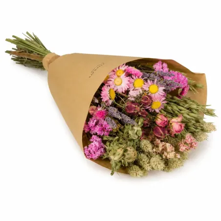 Bouquet Fiori Secchi Wildflowers Pink Blossom FLORIETTE