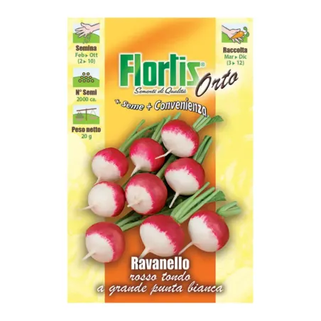 Semi di Ravanello Punta Bianca FLORTIS