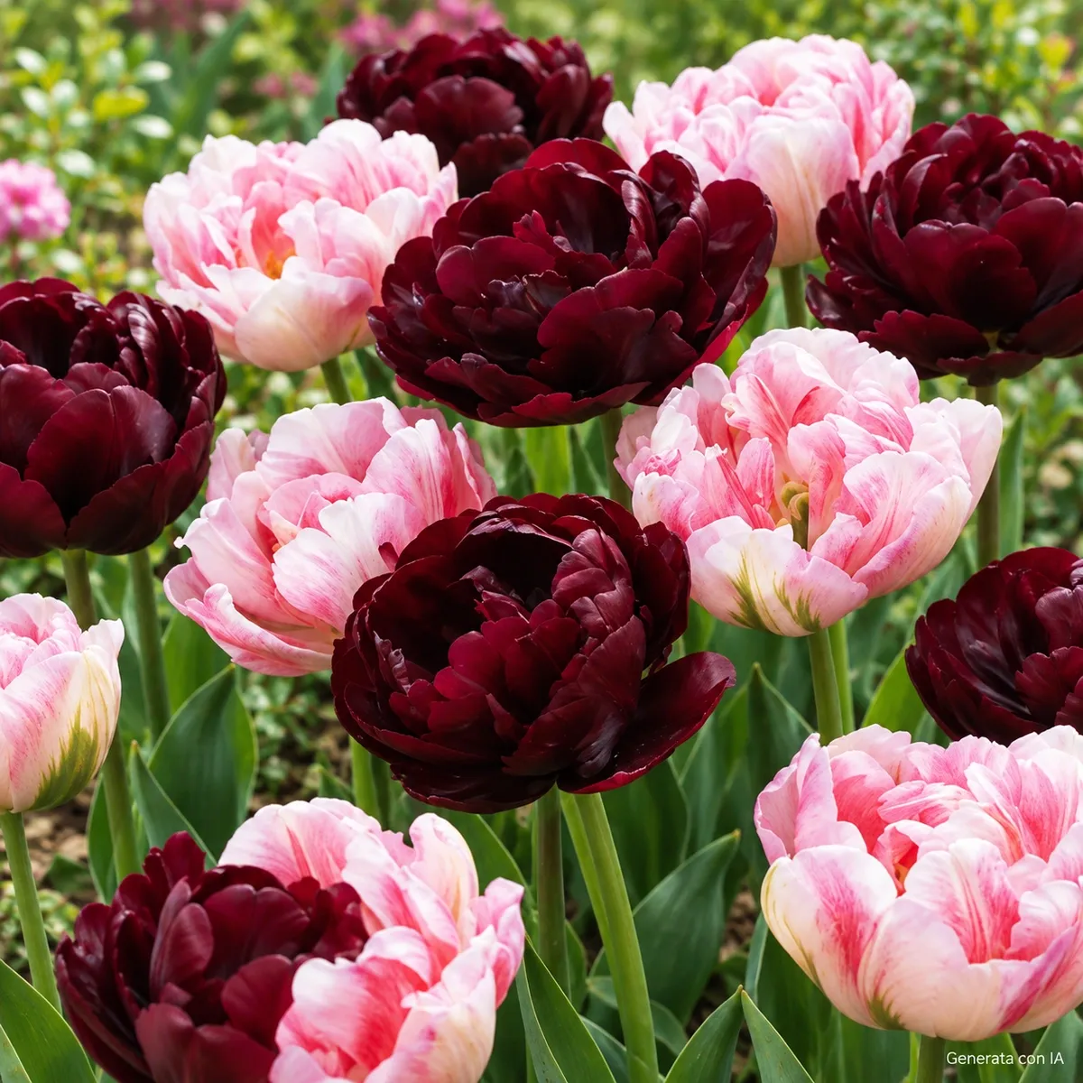 Tulipani Sweet Desire Mix in fiore – immagine generata con IA