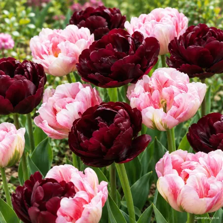 Tulipani Sweet Desire Mix in fiore – immagine generata con IA