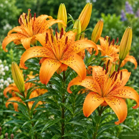 Lilium Arancio Asiatico in fiore – immagine generata con IA