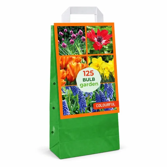Maxi Bag Garden Colourful JUB Holland - confezione da 125 bulbi in 5 varietà