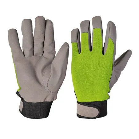 Guanti da Giardino cotone ecopelle VERDEMAX